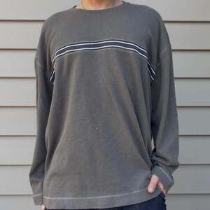 Vintage 90s Method Striped Surf Thermal Long Sleeve